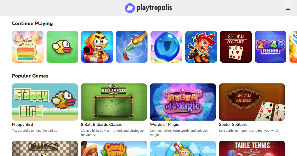 Playtropolis - Free Online Games - Play Now!